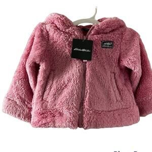 Eddie Bauer  Cold Weather Infant Quest Fleece Plush Zip Front Jacket Sz 12-18M